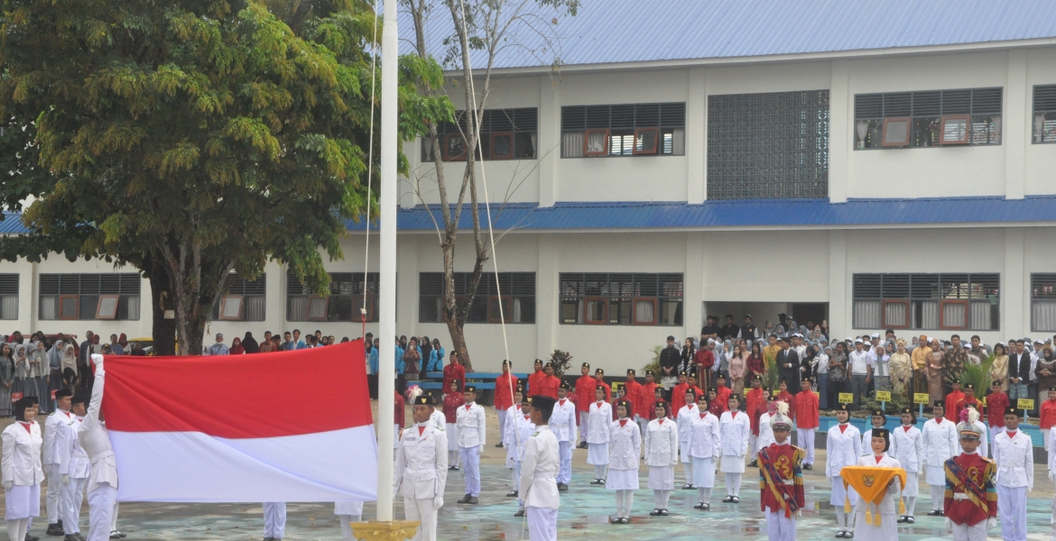 Upacara Pengibaran Bendera Merah Putih di SMAN 4 KENDARI, 17 Agustus 2025 
