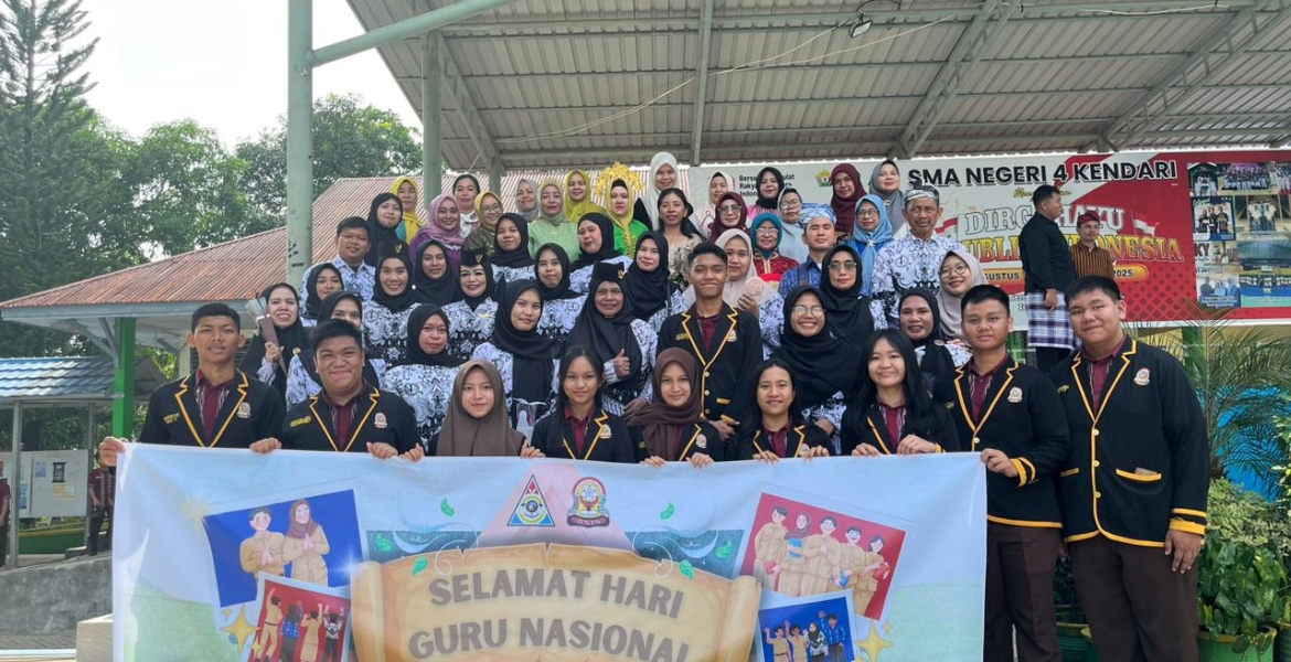 Pelaksanaan Hari Guru Nasional 2025 di SMAN 4 KENDARI